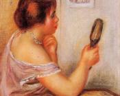 Gabrielle Holding a Mirror with a Portrait of Coco